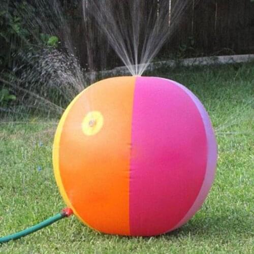 2021Inflatable Water Spray Ball Childrens Toy Ball Outdoor Play Water Polo Pvc Inflatable Water Spray Ball Party Bag Inflatable