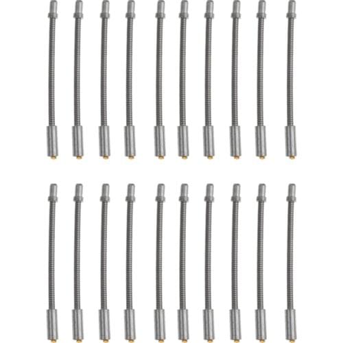 20x Flexible V Brake Cable Lead Pipe Cycle Brake Noodle Hose Guide Silver For Children