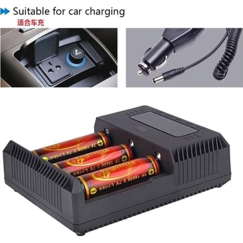 3*TrustFire 18650 Golden Protected 3.7V 3000mAh Rechargeable Li-ion Batteries +TrustFire Intelligent Fast TR-018 Battery Charger