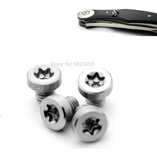 4PCS DIY Knife Handle Screw Folding Knife Shank T8 Plum Screw Oppose Lock Rivet Tools Knife Fastening Screws