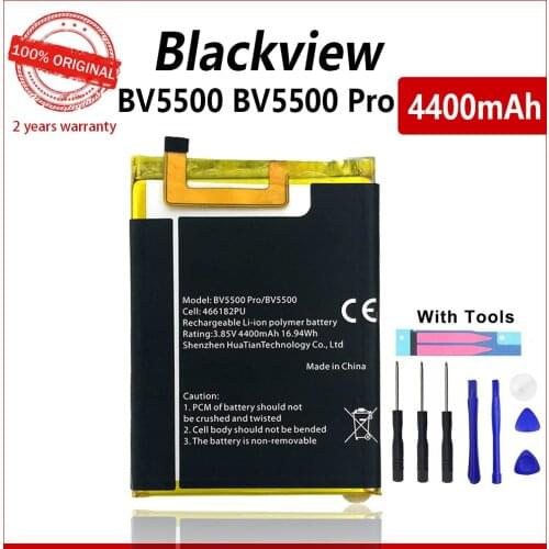 100% Original 4400mAh Battery For Blackview BV5500 BV 5500 Pro High quality Batteries With Tools+Tracking Number
