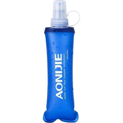 AONIJIE TPU Soft Folding Water Bottles Collapsible Water Flask for Hydration Pack Running Hiking Cycling Climbing