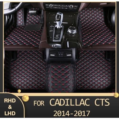 MIDOON Car floor mats for Cadillac CTS Sedan Four doors 2014 2015 2016 2017 Custom auto foot Pads automobile carpet cover