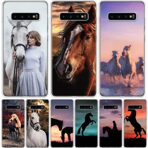 Horse Animal cute Phone Case for Samsung Galaxy A51 A71 A50 A70 A40 A30 A20E A10 A01 A21 A41 M30S A6 A7 A8 A9 Plus + Cover