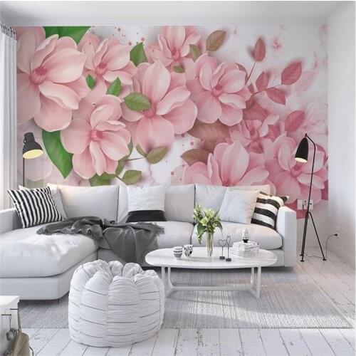 Baby Wallpaper Flower Wall Decor Free Desktop Wallpaper Nordic Wind Marble Pattern Floral Custom Photo Wallpaper Flower Wall