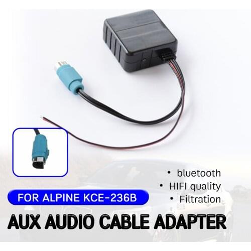 For Alpine CD Host KCE-236B 9870/9872 Cable Adapter for Hifi Quality Aux Music Input Interface bluetooth Aux Receiver