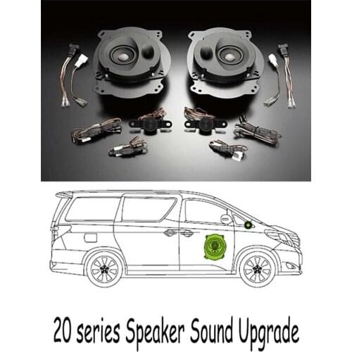 For alphard VELLFIRE 20 series Modified Speaker Sound Upgrade