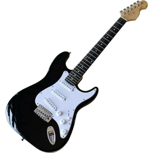 39 inch ST electric guitar sunburst color high gloss basswood body with canada maple neck