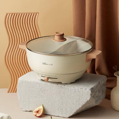 Electric Hot Pot Electric Boiling Pot 5 Liters Capacity Mandarin Duck Pot Electric Boiling Pot Adjustable Fire Power