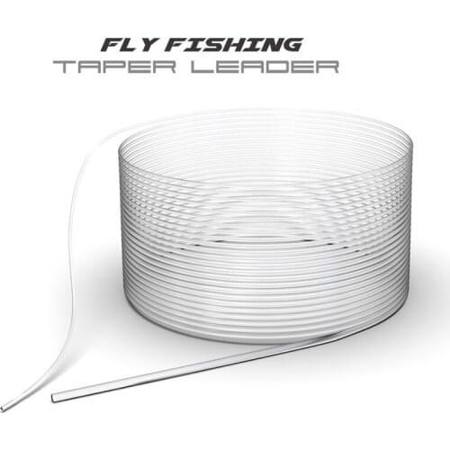 Fly Fishing Tapered Leader 9FT Tapered Nylon Line Loop Pre-tied Fly Fishing Line Outdoor Fishing Tackle Tools