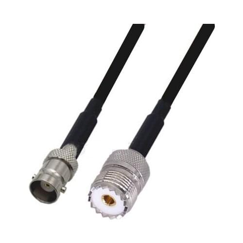 RG58 Cable UHF PL259 Female to BNC Female Connector WiFi Antenna Extension Pigtail jumper cable