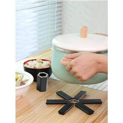 European style bowl mat household heat-resistant heat insulation pot mat coaster kitchen non-slip foldable round table mat