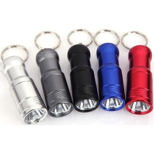 Outdoor hunting cycling mountaineering trip camping rechargeable key chain pocket light T6 mini portable 3 block flashlight