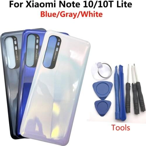 Brand New Original Battery Glass Back Cover Case For Xiaomi Mi 10T Rear Glass Door Housing For mi 10t Back Cover With Adhesive