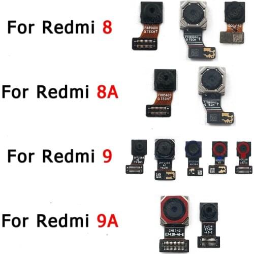 Original Rear Front Camera For Xiaomi Redmi 8A 8 9A 9 Back Backside Frontal Facing Selfie Camera Module Replacement Spare Parts