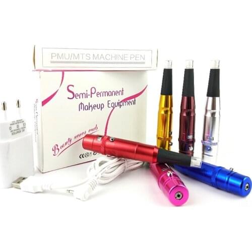 4 Pcs Professional Tattoo Permanent Makeup Pen Eyebrow Lip Tattoo Machine Swiss Motor Tattoo Make Up Permanent Tattoo Machine