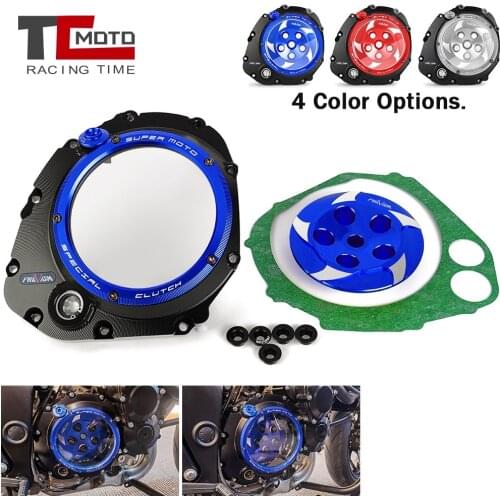 Clear Clutch Cover for Suzuki GSXS750 GSX S750 2005-2021 Engine Transparent Clutch Case Cover Protector Guard GSX-S GSXS 750