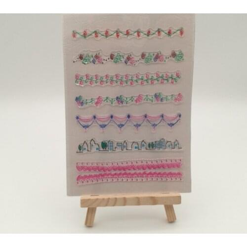 Flower wave Transparent Clear Silicone stencil for DIY Scrapbooking/Card Making/Kids Christmas Fun Decoration Supplies