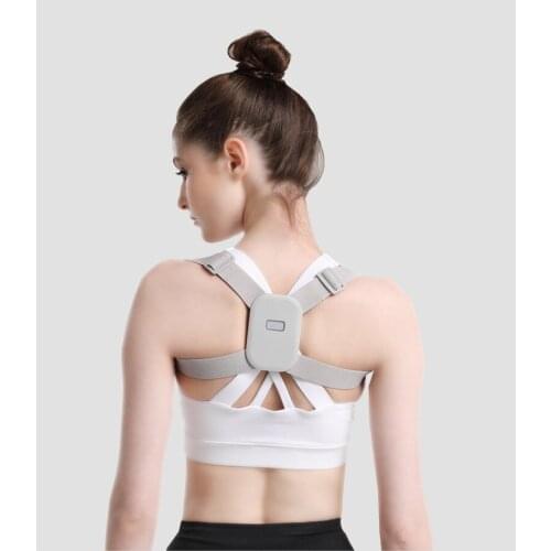 Adjustable Back Posture Corrector With Intelligent Sensor Vibration Reminder Smart Spine Lumbar Clavicle Supportor For Men Women