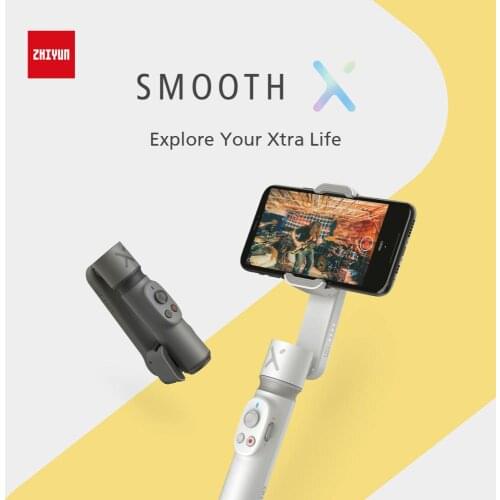 ZHIYUN smooth x Mini handheld gimbal stabilizer mobile phone selfie stick vlog anti-shake smoothx Bluetooth smart Smartphone