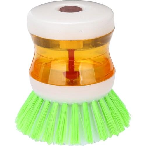 Dish Brush with Washing Up Liquid Soap Dispenser Kitchen Utensil Pot Clean Brush Household Cleaning Tools kichen accessories 70