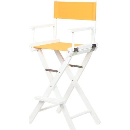 Solid Beach Wood Director Chair Natural Finish with Canvas Makeup Chair Furniture Folding Wooden Makeup Director Artist Chair