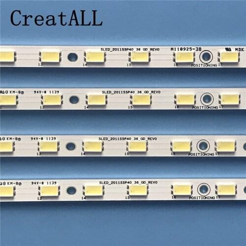 4pcs LED Backlight strip 36 Lamp For Sharp 40" TV LCD-40LX330A GT0330 E329419 40NX330A LK400D3G 2011SSP40 GY0321