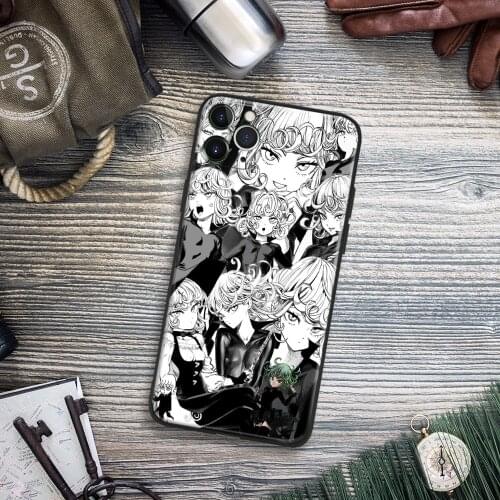 Tatsumaki One Punch Man Anime Phone Case For IPhone 11 12 Mini Pro XS Max X XR 6s 7 8 Plus SE Soft TPU Glass Cover