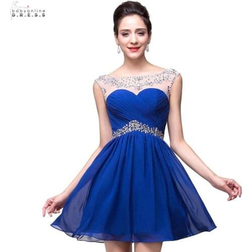 Vestido de Festa Curto Sexy Illusion Short Homecoming Dresses With Beadings Draped Elegant Mini A-line Party Dresses Backless