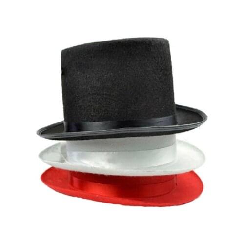 Magician Hat (black) Magic Tricks Stage Close Up Magia Appearing Vanishing Magie Mmentalsim Illusion Gimmick Props Magicians