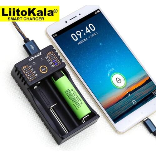 Liitokala Lii-202 battery charger, charging 18650 1.2V 3.7V 3.2V AA / AAA 26650 10440 14500 16340 25500 NiMH lithium battery