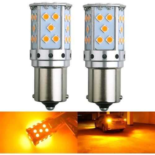 2X Super Bright BA15S P21W BAU15S PY21W 1156 Canbus Car Led 12V T20 7440 W21W WY21W Lamp Auto Turn Signal Bulb Amber Yellow