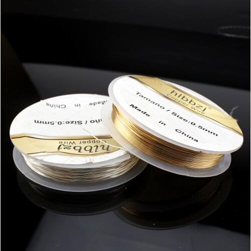 2pcs Copper Wire Bracelet Necklace Jewelry Copper Wire Beading Wire Handcraft String Material Accessories Beading Cord Findings