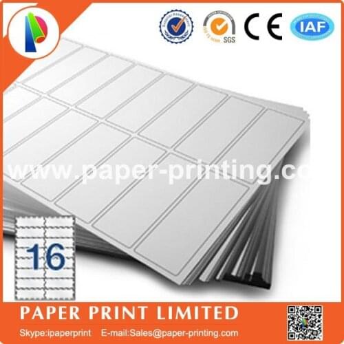2000 sheets Compatible L7162/J8162 blank matte white label for laser&inkjet printer a4 label szie: 99.1 x 34 mm