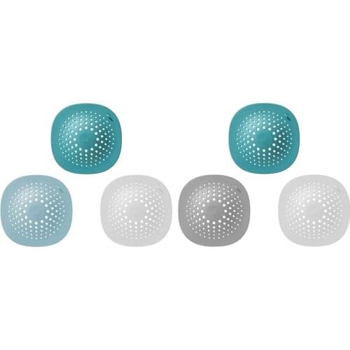 3PCS Drain Hair Catcher, Hair Catcher Shower Drain with 4 Suction Cups Durable Reusable