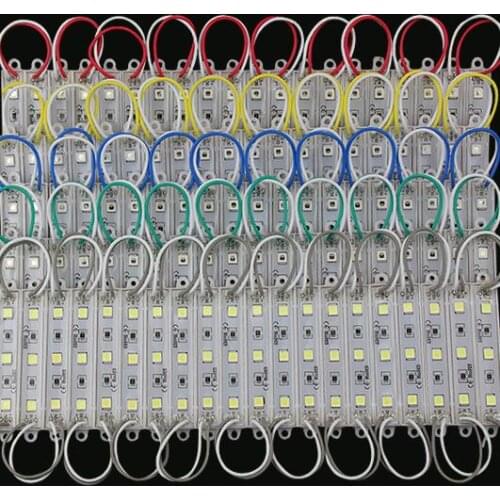 5054 3 LED Module IP65 Waterproof DC 12V Super Bright Lighting Light Double Sided Adhesive Anti-static For Ad Design