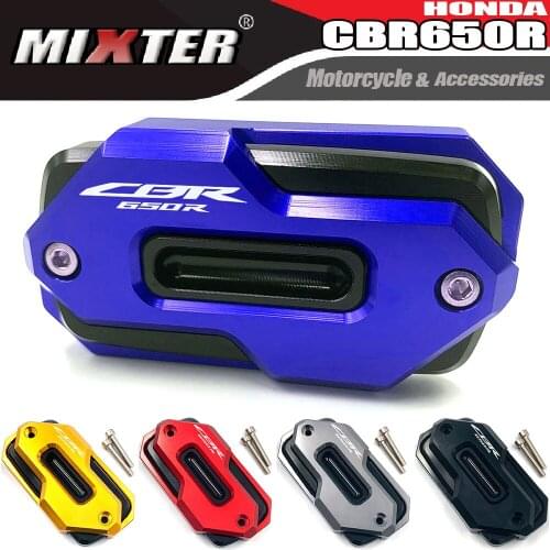 Motorcycle Accessories CNC Front Brake Fluid Reservoir Cover Cap Decorative Guard Fit For HONDA CBR650R CBR650 R 2019 2020 2021