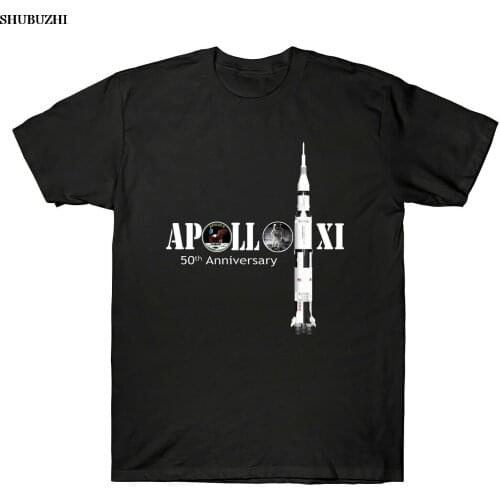Apollo 11 50Th Anniversary Moon Landing Science Lover New shubuzhi Fashion Hot Short Sleeve Brand Concert T Shirts