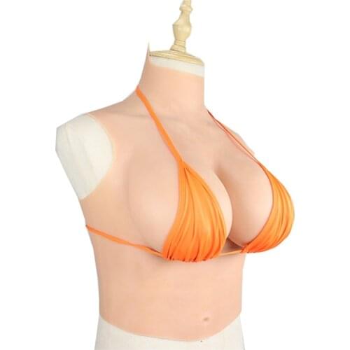 C Cup half body Silicone Breast Forms Fake Boobs for Crossdresser Shemale Sexy Drag Queen Artificial meme tits Real Transgender