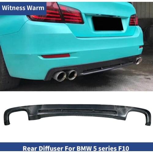 F10 Diffuser 10-16 For BMW 5 Series F10 518d 520d 520i 525d 528i 530d 535d 535i Carbon Fiber Rear Lip Spoiler standard Bumper