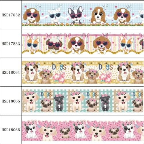 HSDRibbon free shipping 3" 75mm heat transfer printed hsd-design series Grosgrain Ribbon 50Yards/Roll