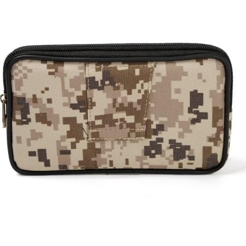 New Camouflage Waist Bag Pack Outdoor Leisure Sports Phone Pouch Waist Organizer Leather Belt Bags Wallet Pocket