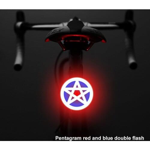 Creative Mountain Bike Light Waterproof Bicycle Tail Light USB Rechargeable Night Riding Rear Cycling Light Bike Accessories