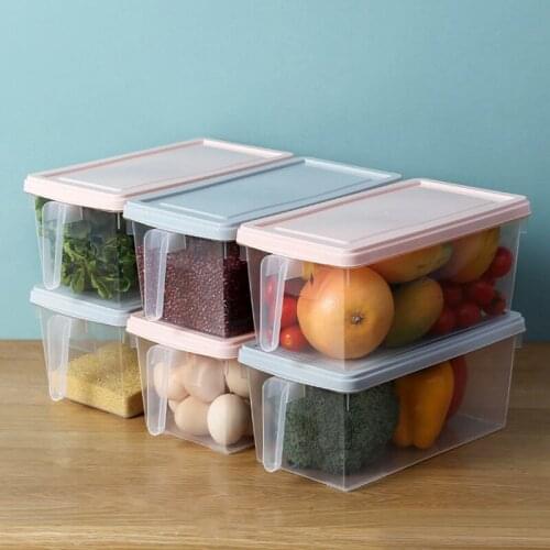 Kitchen Transparent PP Storage Box Grains Beans Storage Contain Sealed Home Organizer Food Container Refrigerator Storage Boxes