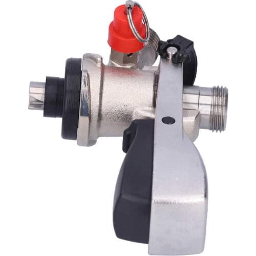 Brass Quick couplings Beer Coupler Dispenser S-Type Beverage Keg Connector with Exhaust Valve G5/8 Male Thread pipe connection