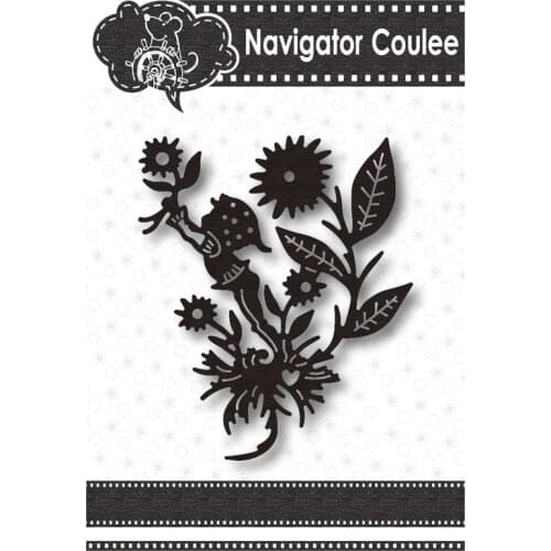 Metal Cutting Die Sun Flower Boy Died to Novice Scrapbook Die Cutting Die Cutting Decoration Stamps and Die New 2021