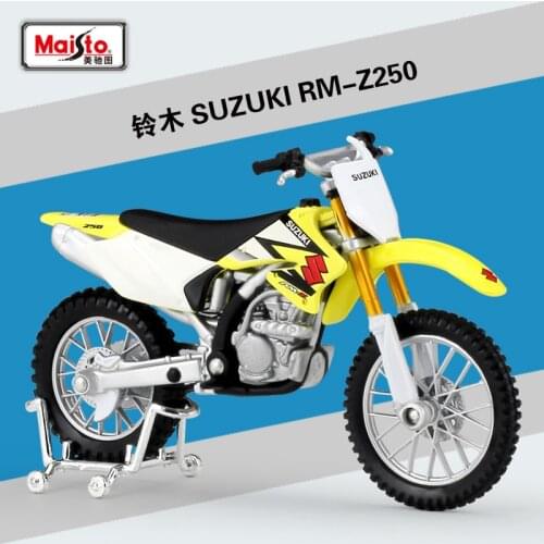 Halolo Maisto 1:18 SUZUKI RM-Z250 Model Car Simulation Alloy Motorcycle Metal Toy Car Childrens Toy Gift Collection