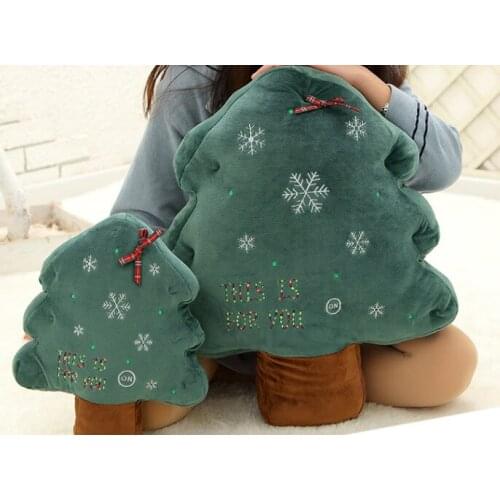 Soft Plushed Christmas Tree Funny Toy Green Tree Santa Cluase Doll Christmas Decoration Trees Big Size Special Gift Tree Stuffed