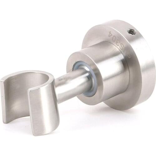 Wall Mounted Stainless Steel Handheld Shower Head Bracket 360 Degree Adjustable Brushed Nickel Shower Spray Holder Bathroom