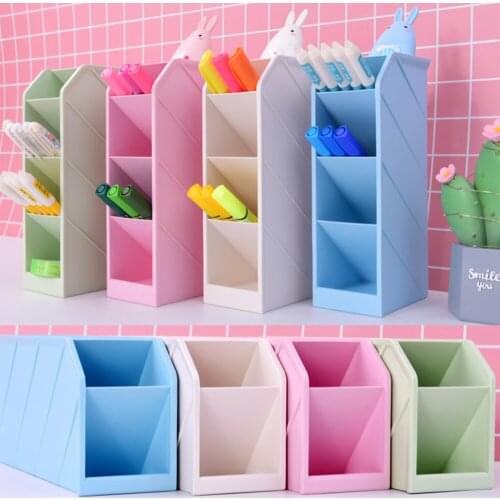 Desk Organizer- Pen Organizer Storage for Office, School, Home Supplies, Pen Storage Holder Stationery